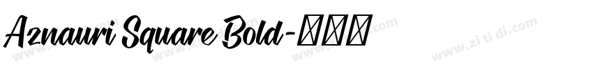 Aznauri Square Bold字体转换